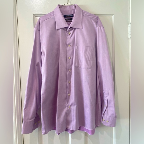 Gordon Mitchell Performax Mens long sleeve button down collar pink dress shirt - Picture 2 of 13